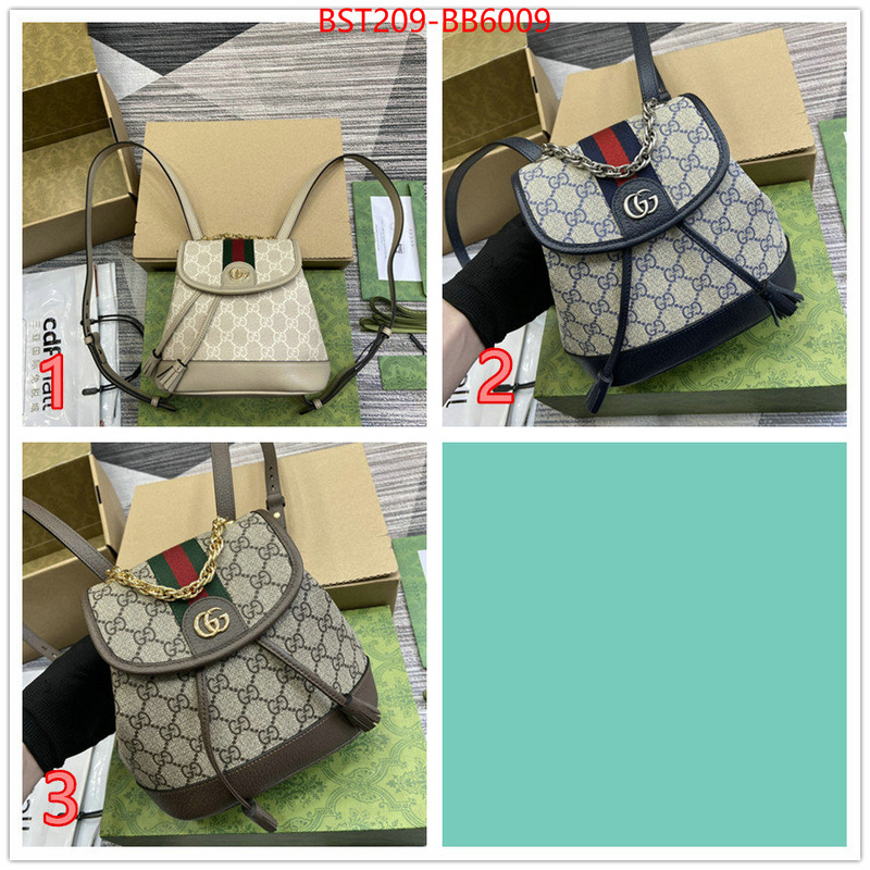 Gucci Bags(TOP)-Backpack- sell online ID: BB6009 $: 209USD,