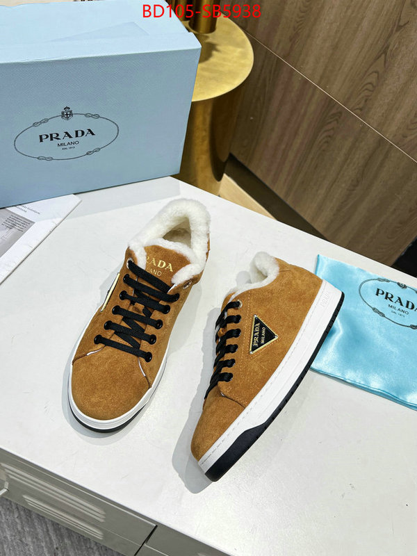 Women Shoes-Prada 2024 replica wholesale cheap sales online ID: SB5938 $: 105USD