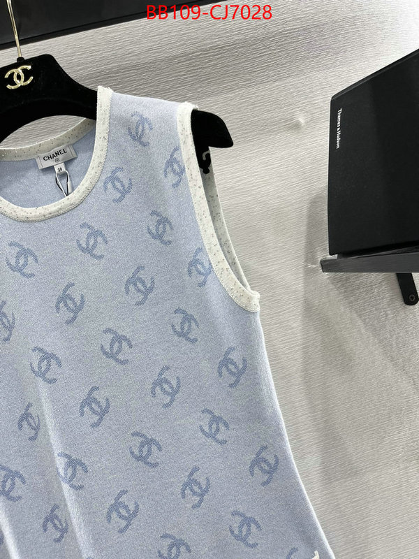 Clothing-Chanel where should i buy to receive ID: CJ7028 $: 109USD