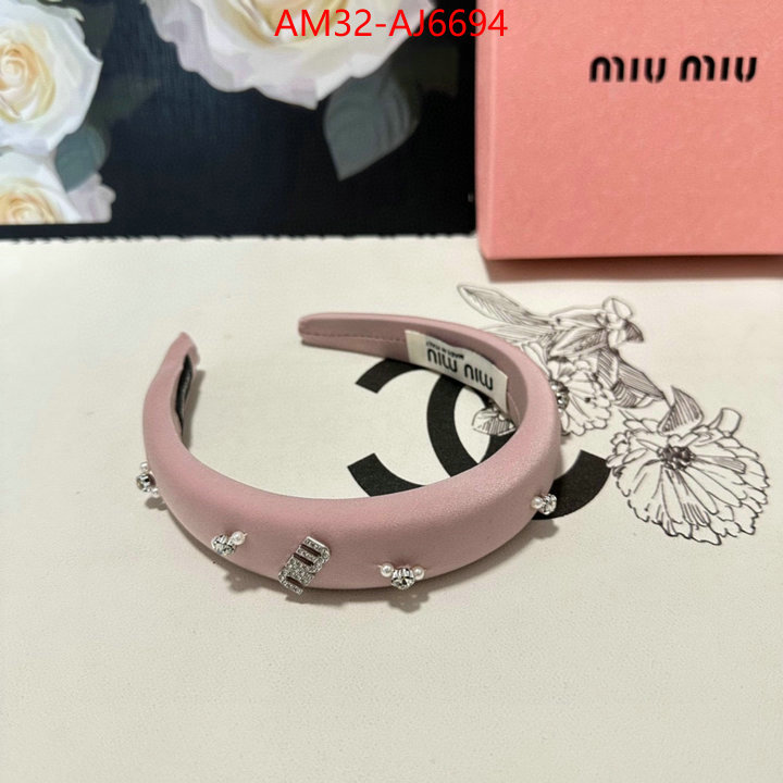 Hair band-MIU MIU new ID: AJ6694 $: 32USD