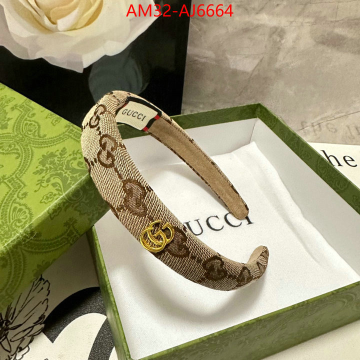 Hair band-Gucci fake high quality ID: AJ6664 $: 32USD