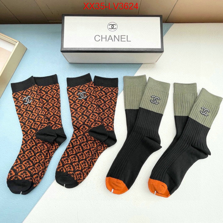 Sock-Chanel shop the best high quality ID: LV3624 $: 35USD