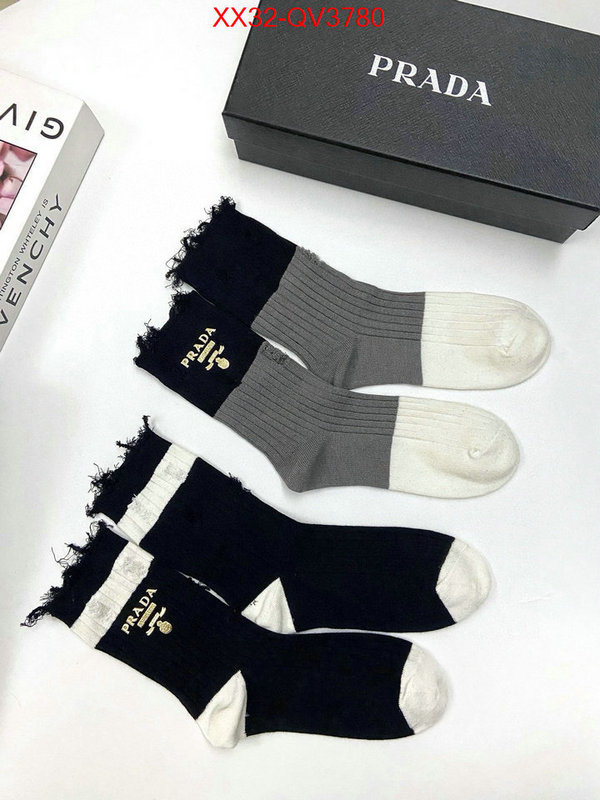 Sock-Prada from china ID: QV3780 $: 32USD