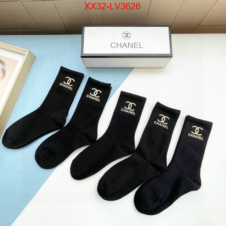 Sock-Chanel fake cheap best online ID: LV3626 $: 32USD