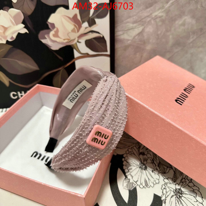 Hair band-MIU MIU how to start selling replica ID: AJ6703 $: 32USD