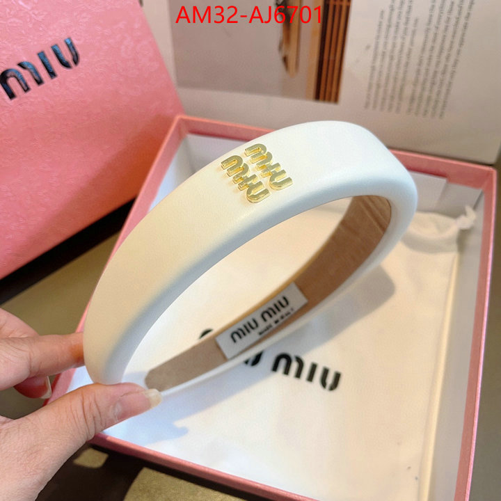 Hair band-MIU MIU wholesale designer shop ID: AJ6701 $: 32USD