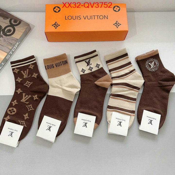 Sock-LV luxury shop ID: QV3752 $: 32USD