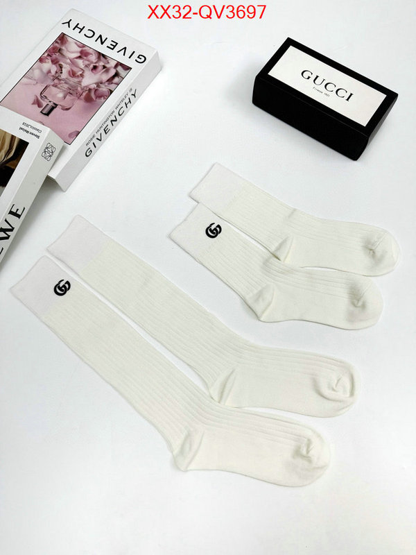 Sock-Gucci designer fake ID: QV3697 $: 32USD