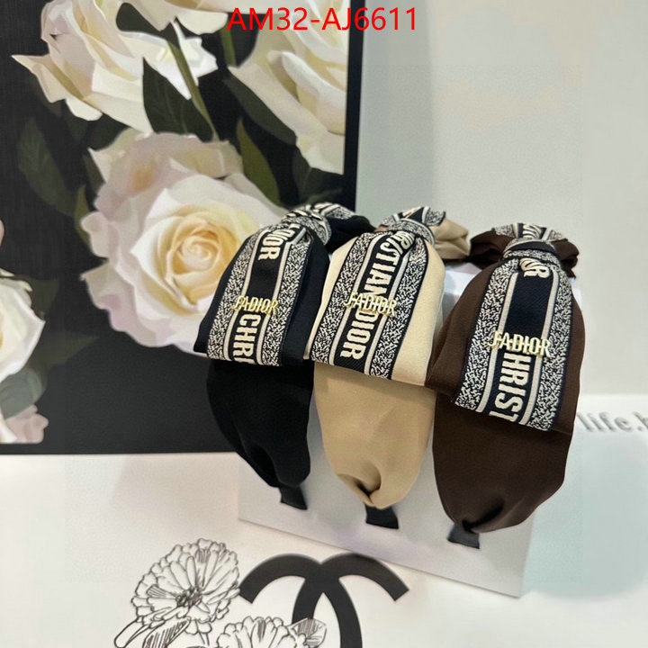 Hair band-Dior knockoff highest quality ID: AJ6611 $: 32USD