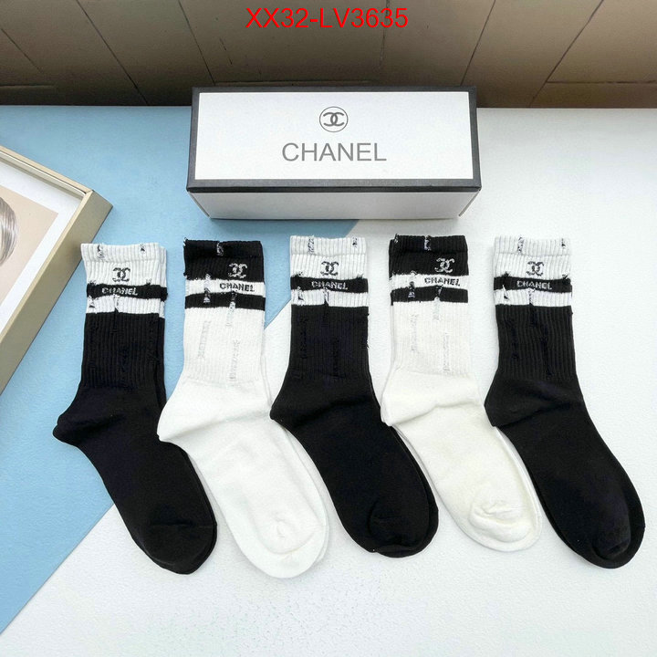 Sock-Chanel outlet 1:1 replica ID: LV3635 $: 32USD