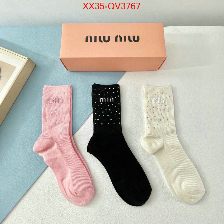 Sock-Miu Miu cheap online best designer ID: QV3767 $: 35USD