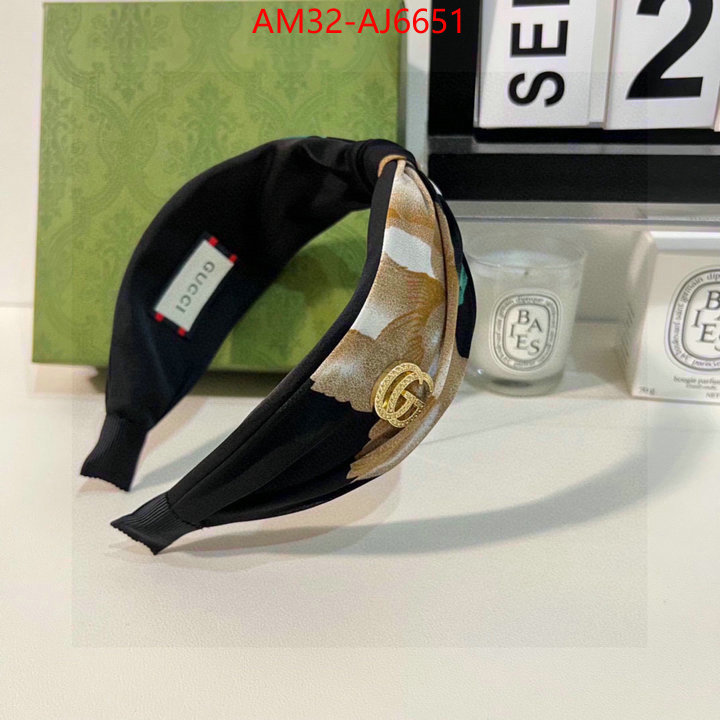 Hair band-Gucci designer replica ID: AJ6651 $: 32USD