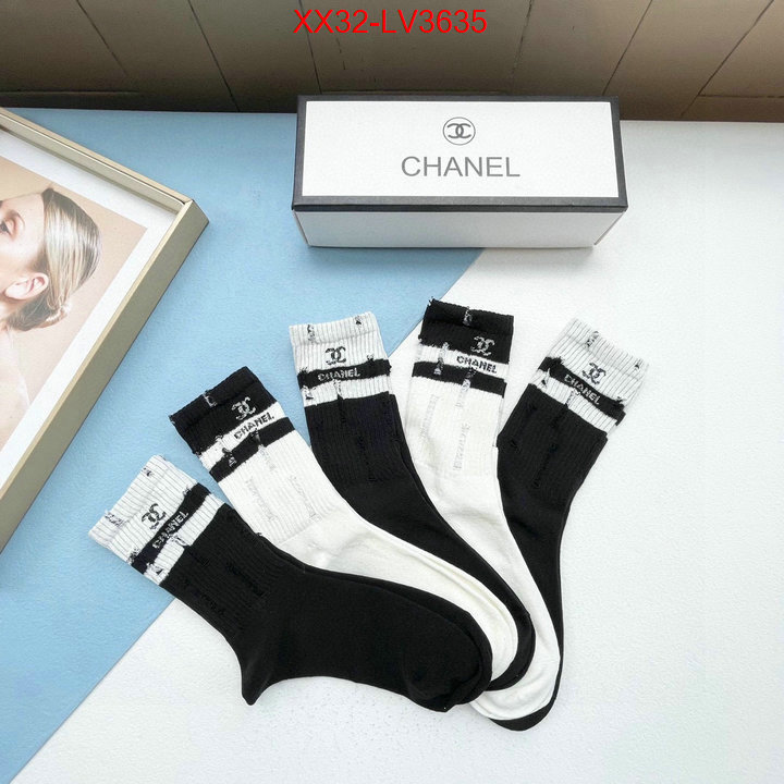 Sock-Chanel outlet 1:1 replica ID: LV3635 $: 32USD