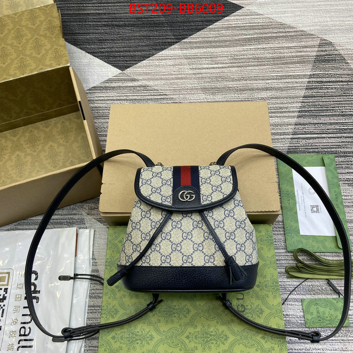 Gucci Bags(TOP)-Backpack- sell online ID: BB6009 $: 209USD,