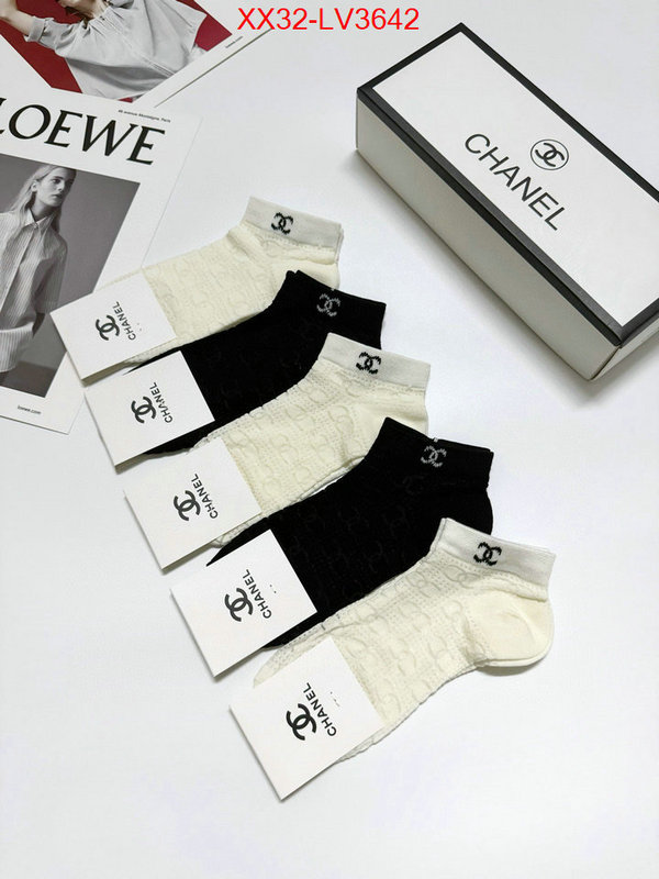 Sock-Chanel where can i buy the best quality ID: LV3642 $: 32USD