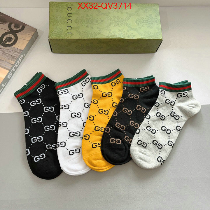 Sock-Gucci where can i buy the best quality ID: QV3714 $: 32USD