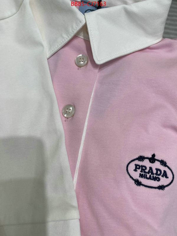 Clothing-Prada top fake designer ID: CJ7163 $: 85USD