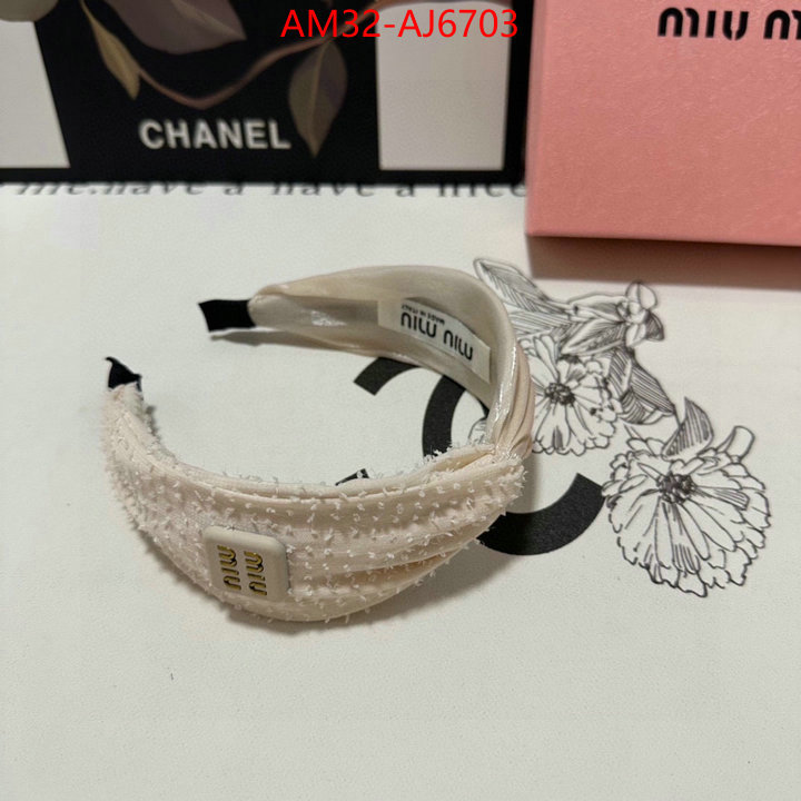 Hair band-MIU MIU how to start selling replica ID: AJ6703 $: 32USD