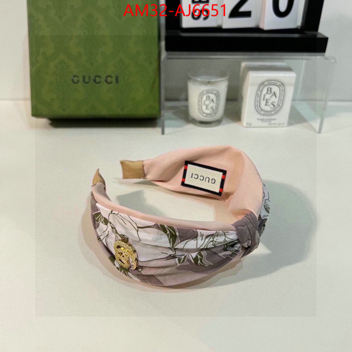 Hair band-Gucci designer replica ID: AJ6651 $: 32USD