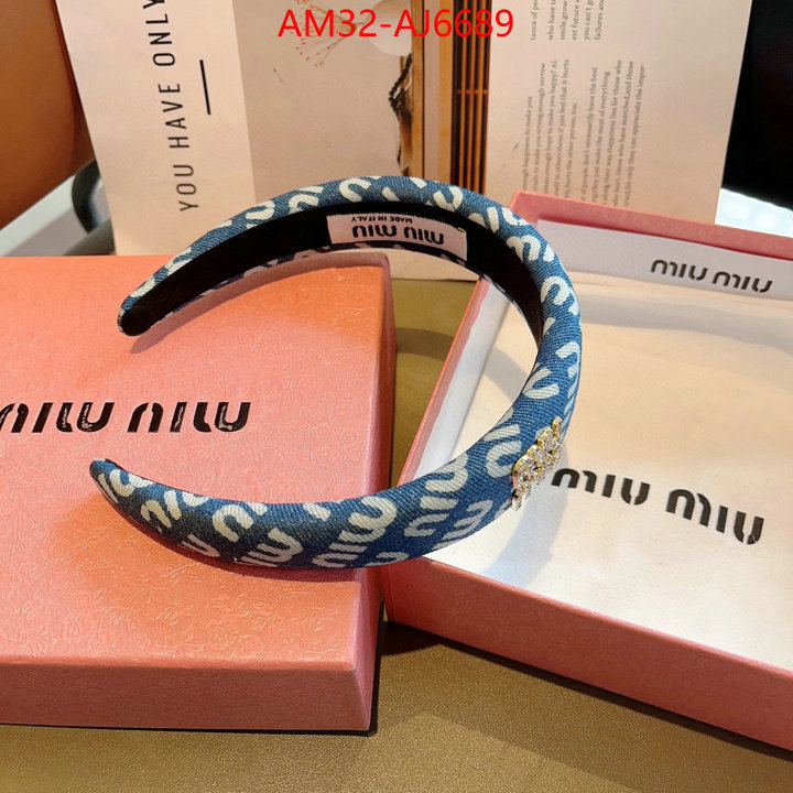 Hair band-MIU MIU high quality replica ID: AJ6689 $: 32USD