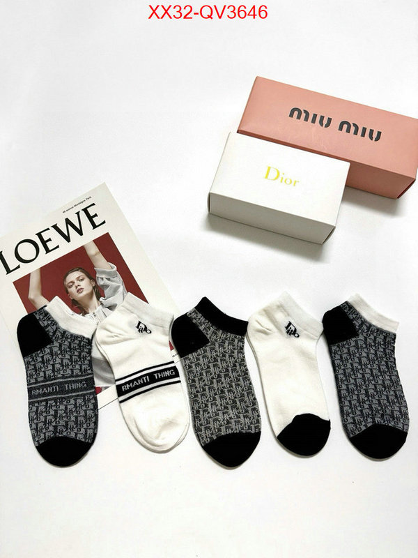 Sock-Dior aaaaa+ replica designer ID: QV3646 $: 32USD