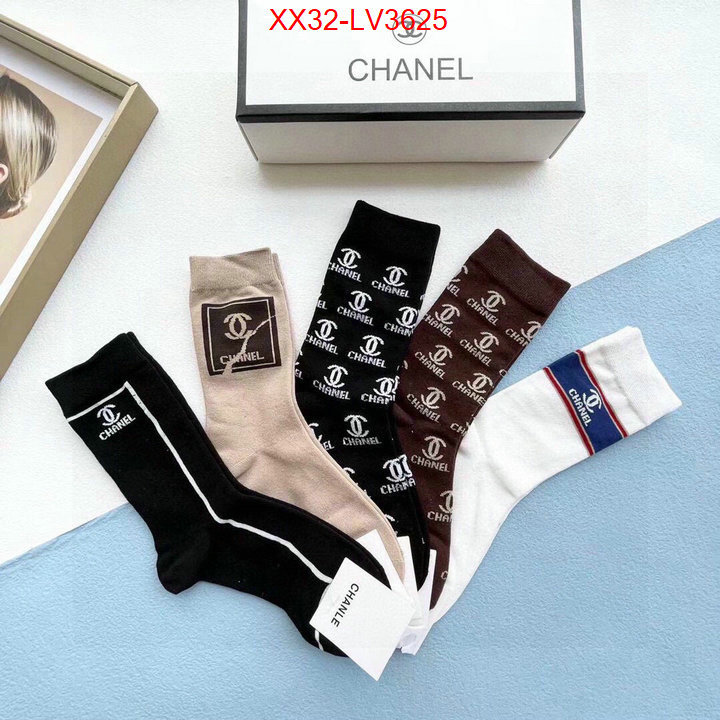 Sock-Chanel from china 2024 ID: LV3625 $: 32USD