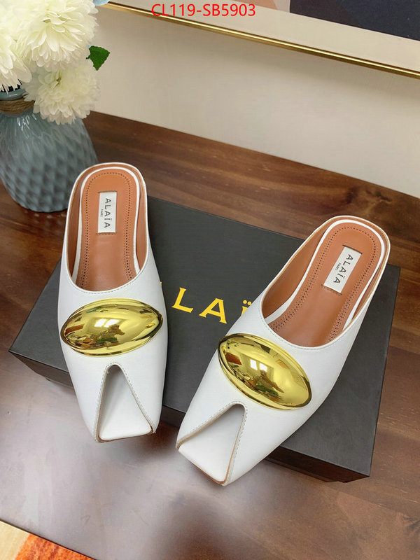 Women Shoes-ALAIA knockoff highest quality ID: SB5903 $: 119USD