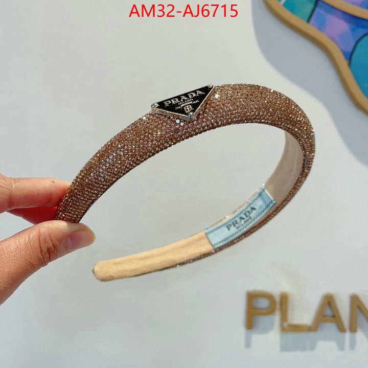 Hair band-Prada mirror copy luxury ID: AJ6715 $: 32USD