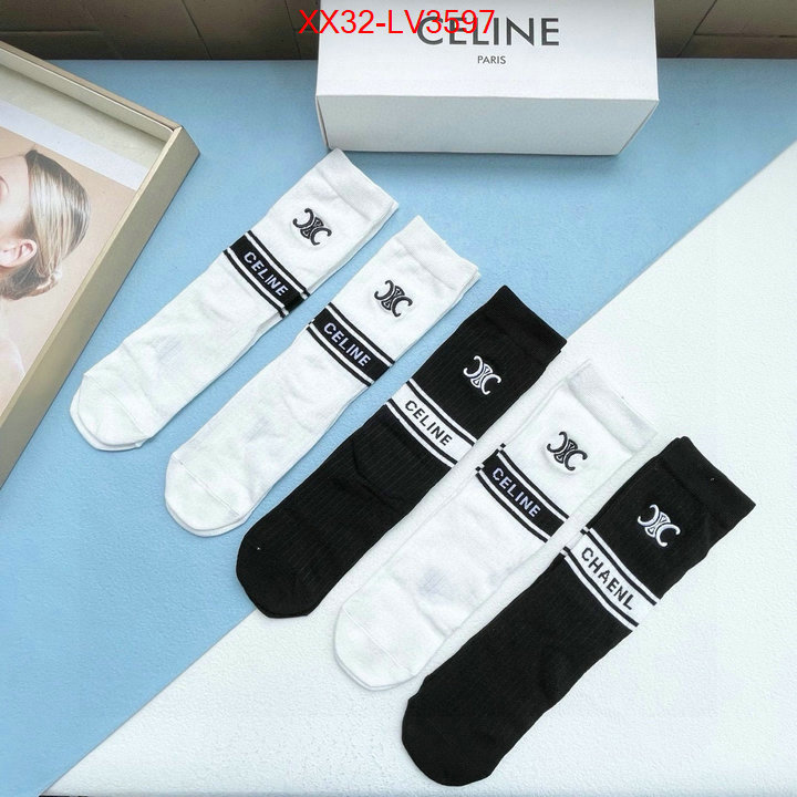 Sock-CELINE where to buy high quality ID: LV3597 $: 32USD