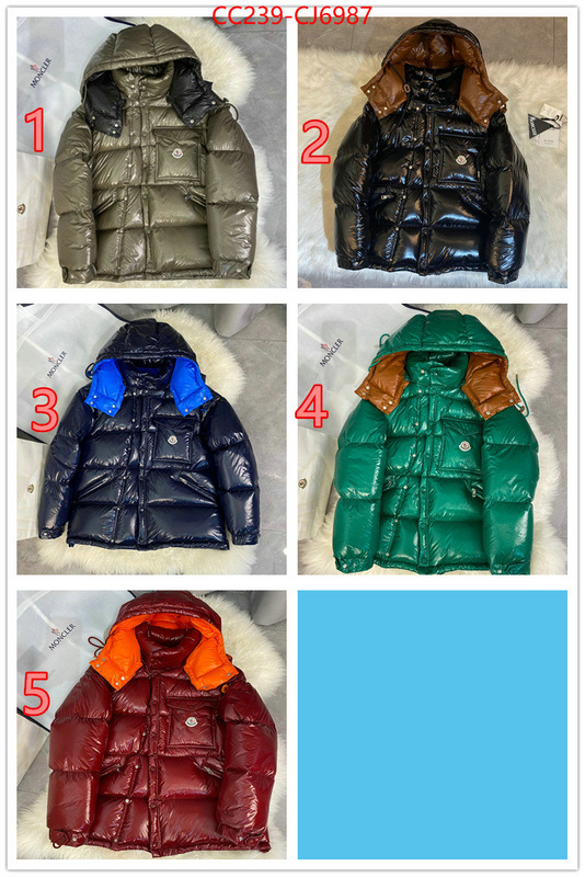 Down jacket Men-Moncler top quality replica ID: CJ6987 $: 239USD