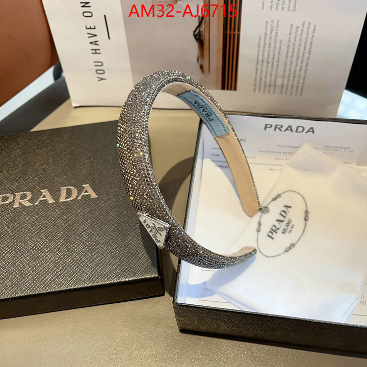 Hair band-Prada mirror copy luxury ID: AJ6715 $: 32USD