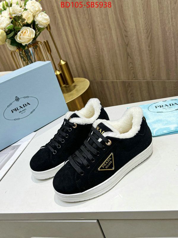 Women Shoes-Prada 2024 replica wholesale cheap sales online ID: SB5938 $: 105USD