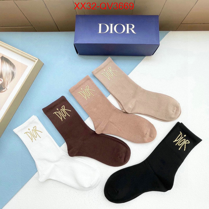 Sock-Dior fashion replica ID: QV3669 $: 32USD