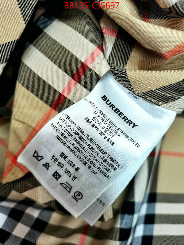 Clothing-Burberry highest quality replica ID: CJ5697 $: 135USD