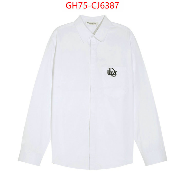 Clothing-Dior knockoff highest quality ID: CJ6387 $: 75USD