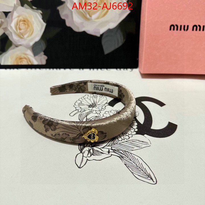 Hair band-MIU MIU replica designer ID: AJ6692 $: 32USD