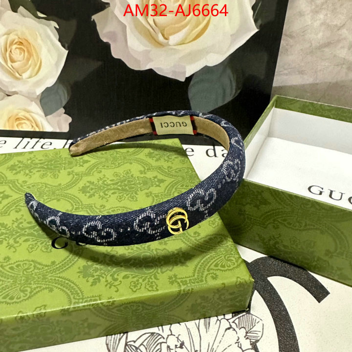 Hair band-Gucci fake high quality ID: AJ6664 $: 32USD