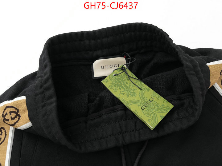 Clothing-Gucci high quality replica designer ID: CJ6437 $: 75USD