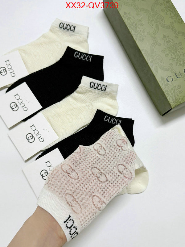 Sock-Gucci outlet 1:1 replica ID: QV3739 $: 32USD