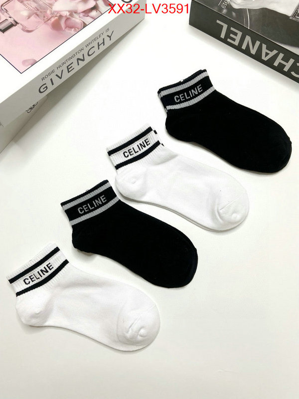 Sock-CELINE high quality designer ID: LV3591 $: 32USD