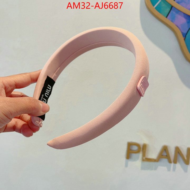 Hair band-MIU MIU high quality perfect ID: AJ6687 $: 32USD