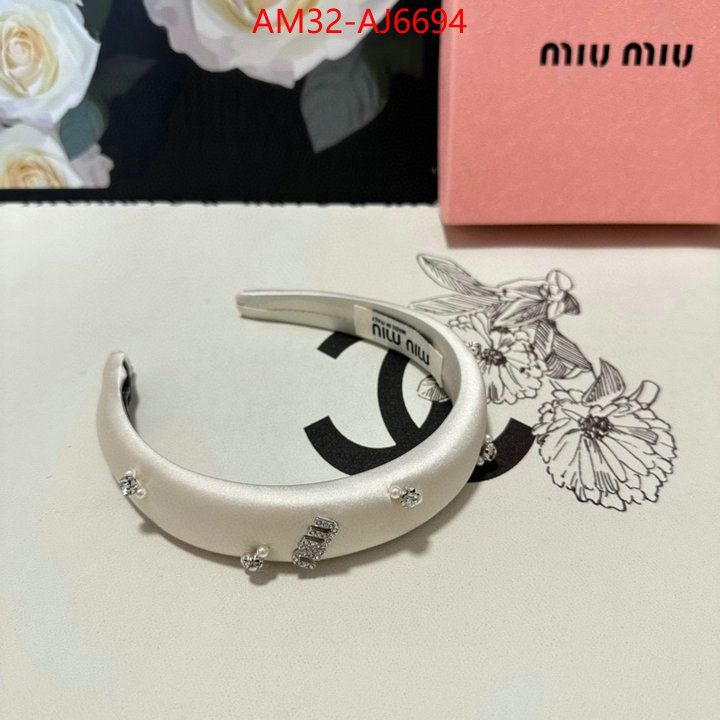 Hair band-MIU MIU new ID: AJ6694 $: 32USD