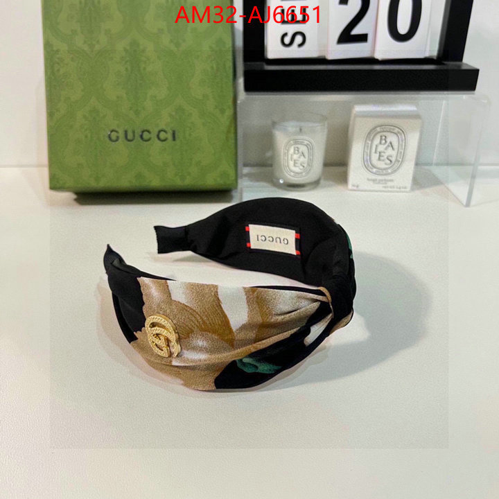 Hair band-Gucci designer replica ID: AJ6651 $: 32USD