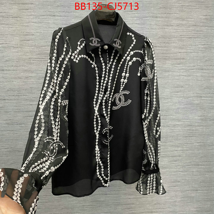 Clothing-Chanel fake cheap best online ID: CJ5713 $: 135USD