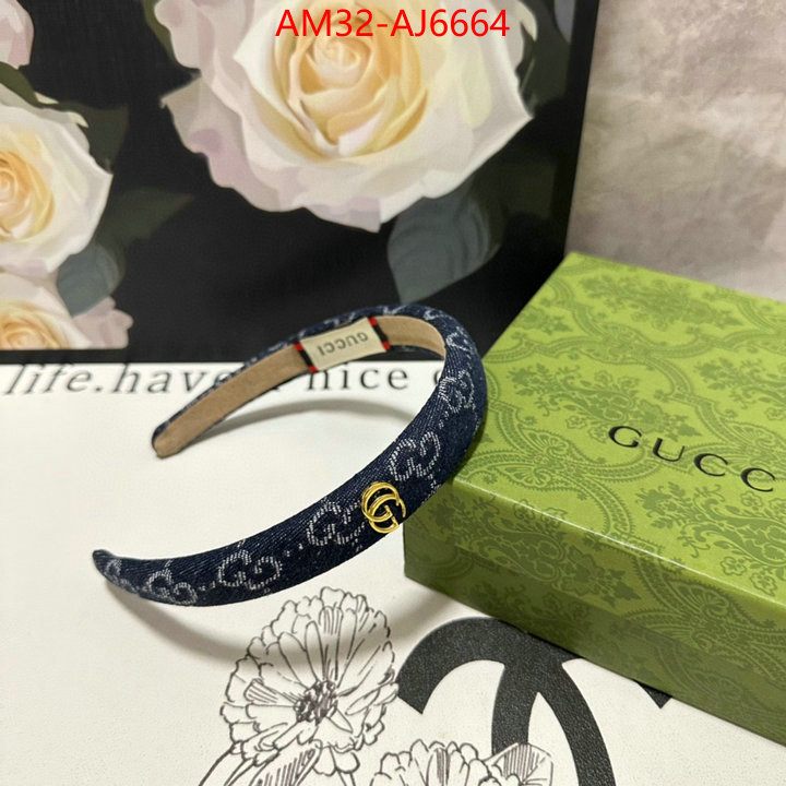 Hair band-Gucci fake high quality ID: AJ6664 $: 32USD