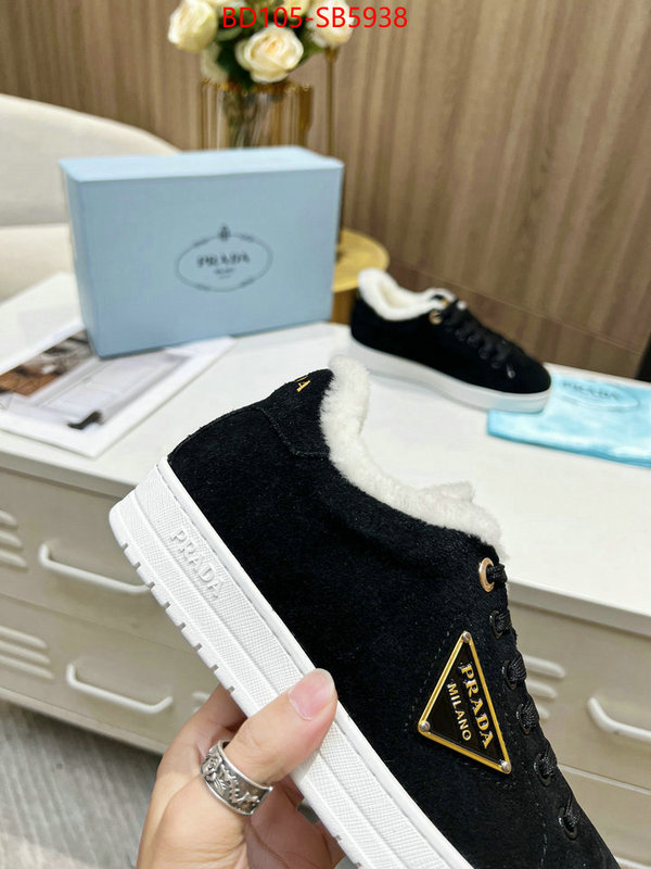 Women Shoes-Prada 2024 replica wholesale cheap sales online ID: SB5938 $: 105USD