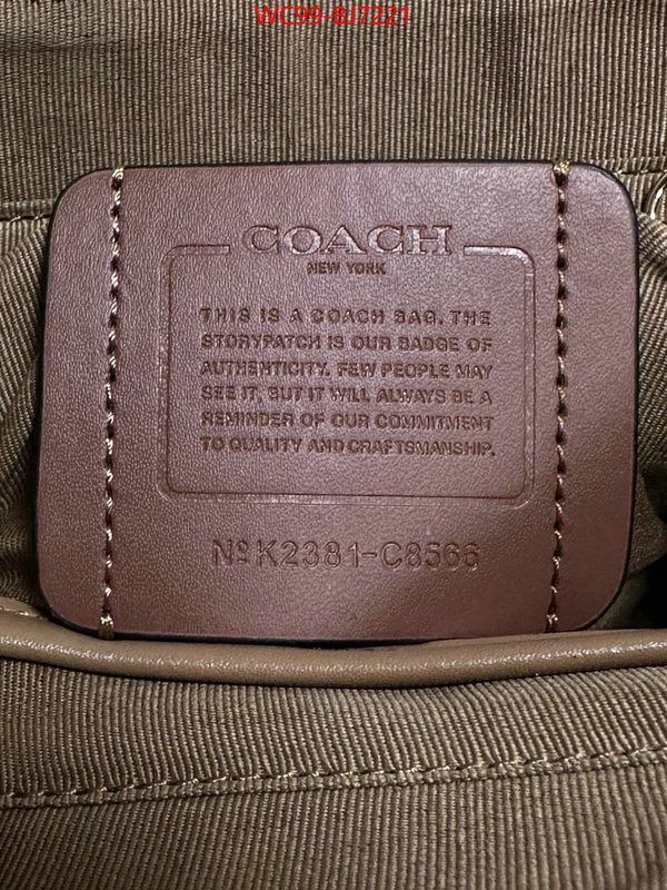 Coach Bags(4A)-Handbag- best quality designer ID: BJ7221 $: 99USD,