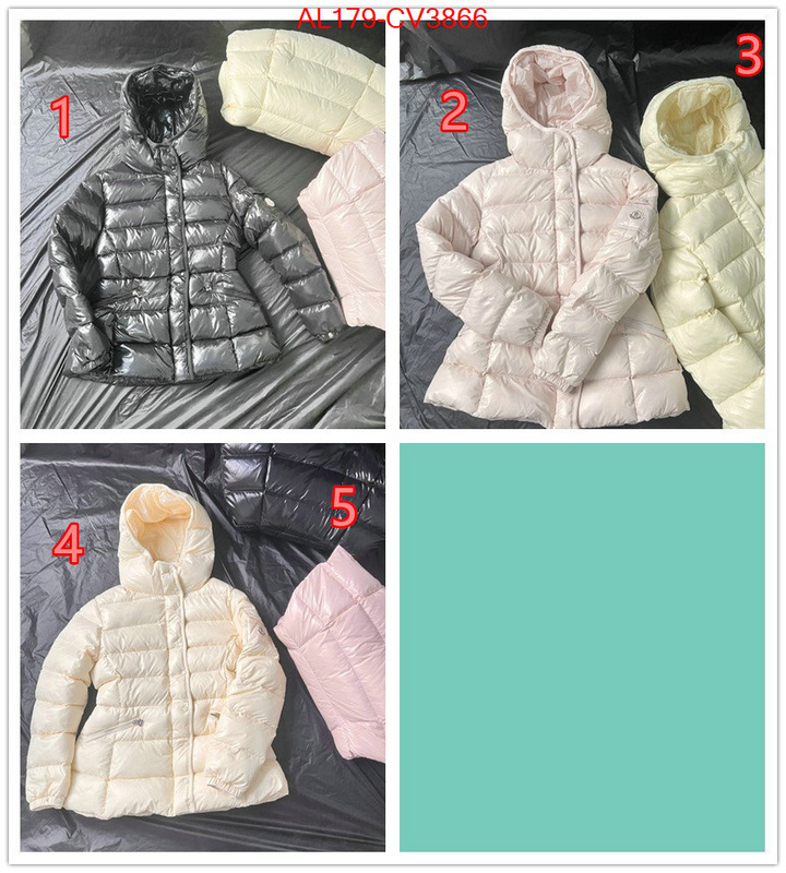 Down jacket Women-Moncler top perfect fake ID: CV3866 $: 179USD