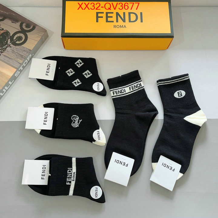 Sock-Fendi fake ID: QV3677 $: 32USD