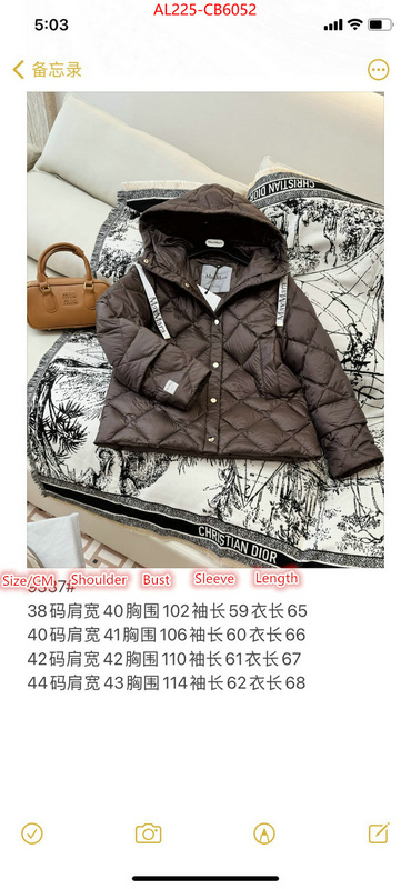 Down jacket Women-MaxMara 1:1 replica wholesale ID: CB6052 $: 225USD